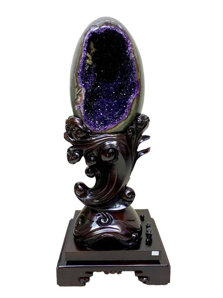 Mo Luo Pavilion Slash Crystal Color Purple Crystal Cave