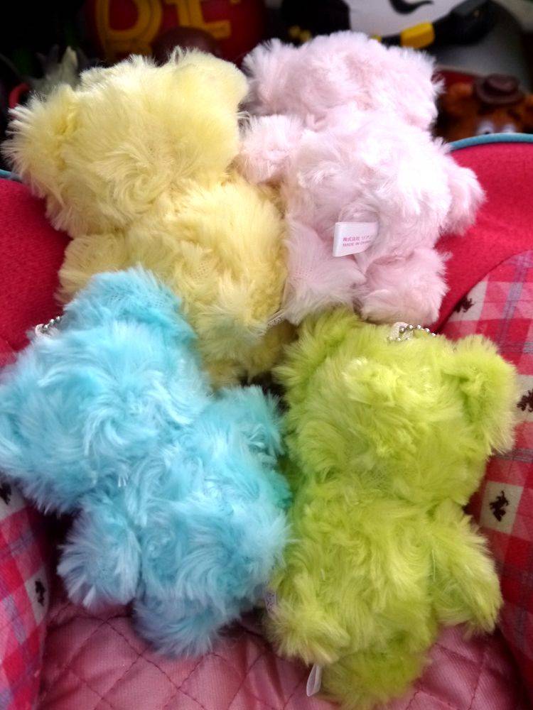 Exit Japan FATTY SWEETIE BeAR small rolling plush plush beak pendant bag decoration