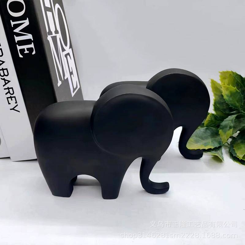 Cross -border twin elephant resin crafts tree decoration home office decoration Twin eLEPHANT