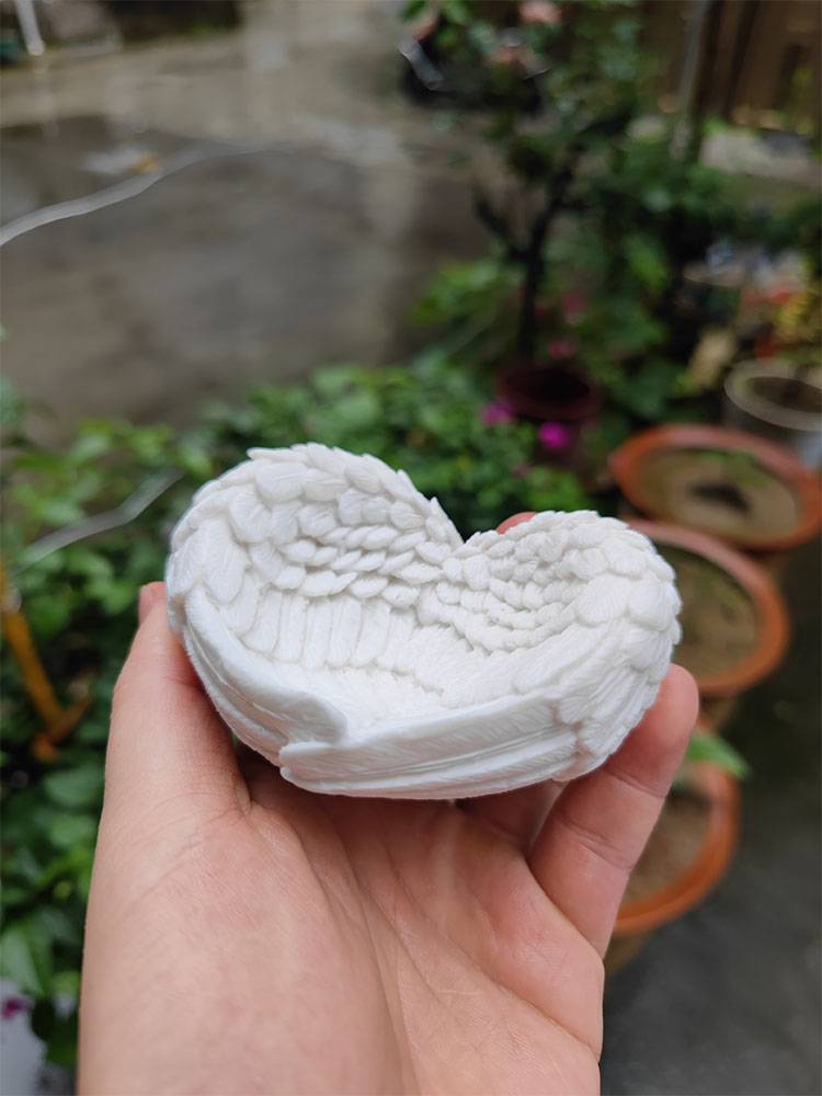 Will make a hand -made angel wings ornaments without fire, expansion, gypsum crystal ball base jewelry ring necklace necklace storage