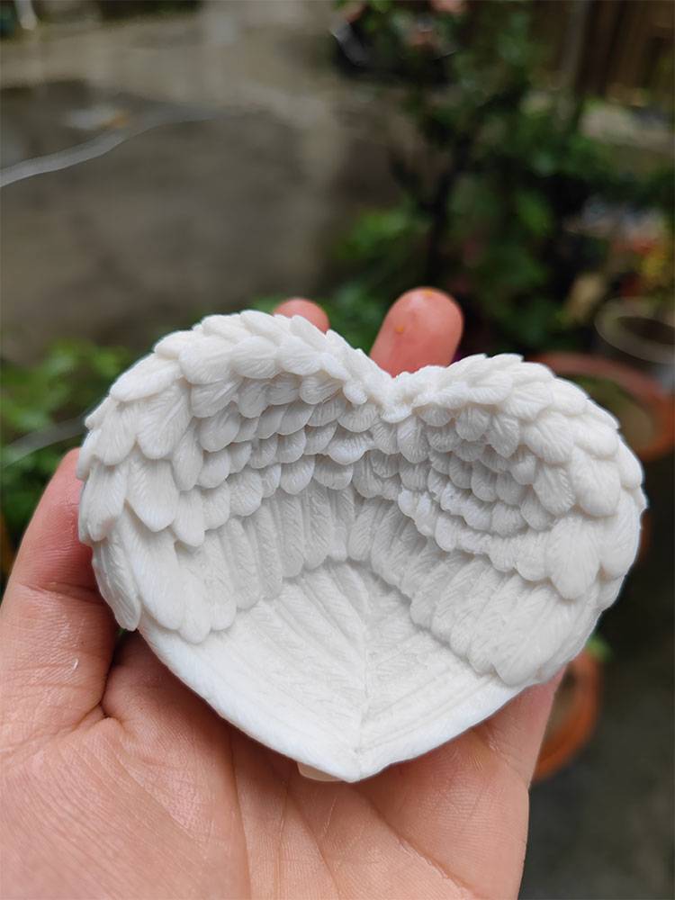 Will make a hand -made angel wings ornaments without fire, expansion, gypsum crystal ball base jewelry ring necklace necklace storage