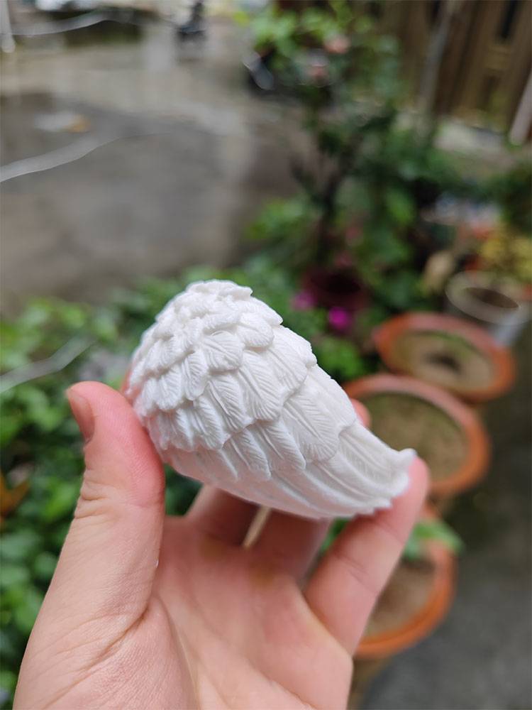 Will make a hand -made angel wings ornaments without fire, expansion, gypsum crystal ball base jewelry ring necklace necklace storage