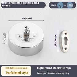2.8M Round# wirerope - 304Punching style