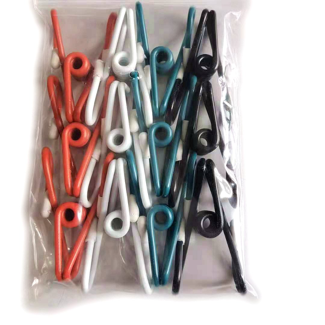 Stock!! mixed colored PVC wire clothes pins with caps outdoor clothesline clips