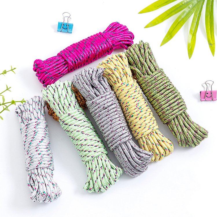 10m Hanging Clotheslines 0.5cm Camping Leash String Ceiling Portable Outdoor Laundry lines Braided Nylon Rope