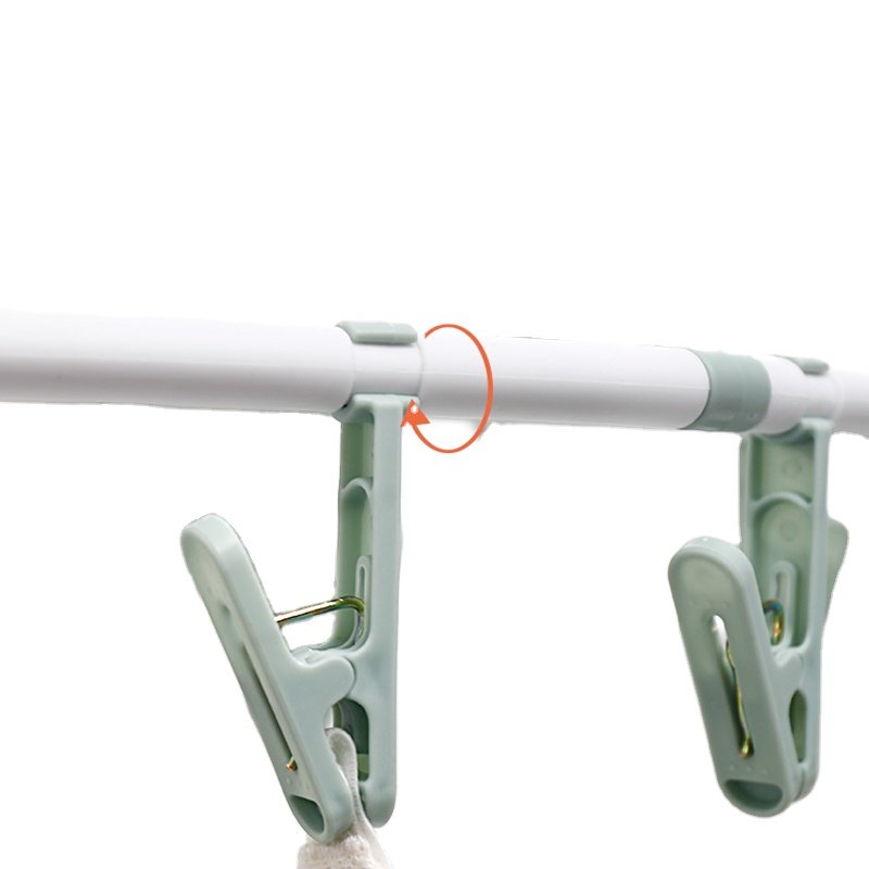 GREENSIDE Detachable Cloth Hanger With Clips Space-Saving Circular Design For Bathroom Wardrobe Drying Rack Sample Available