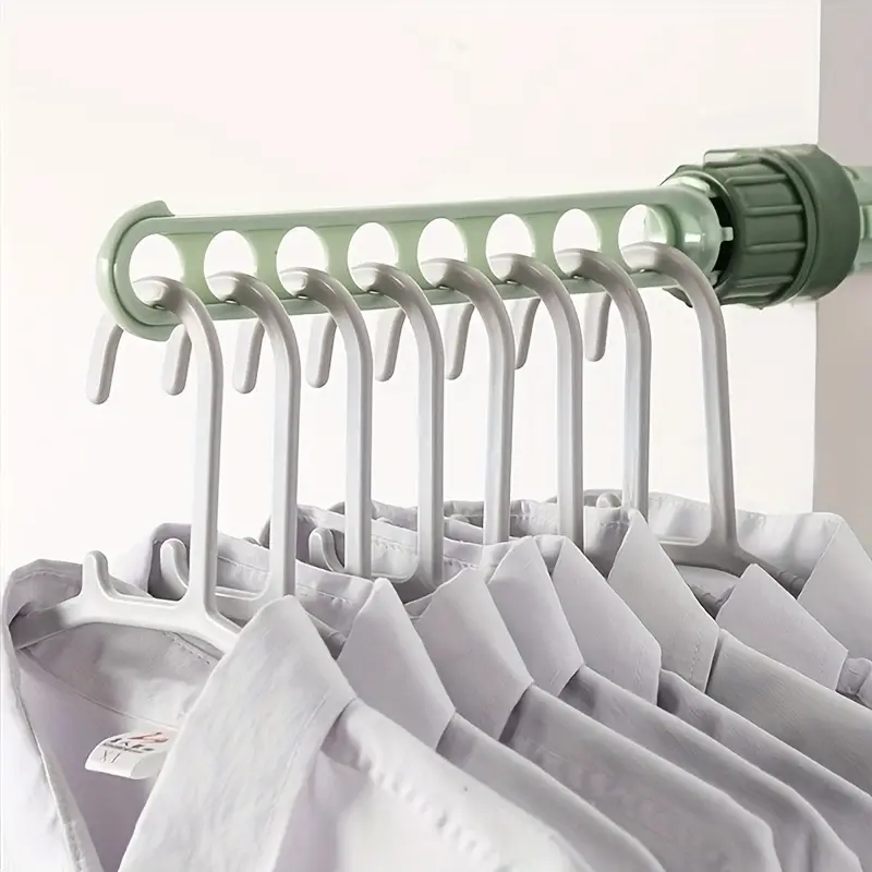 Portable 8 Hole Indoor Clothes Drying Rack Balcony Window Multifunctional Clothes Hanger Travel Portable Sun Rack