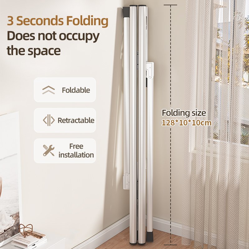 Floor-standing Stainless Steel X-shaped Hanger Retractable Garment Clothing Rack Folding Clothes Drying Rack For Balcony Outdoor