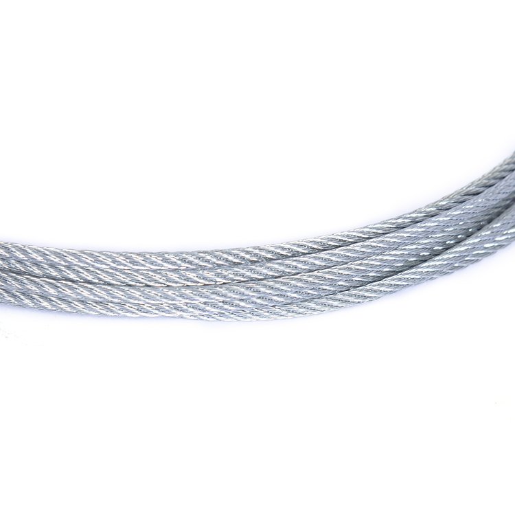 high carbon galvanised steel wires for fence bright steel wire rope 8.6mm Steel Wire Rope