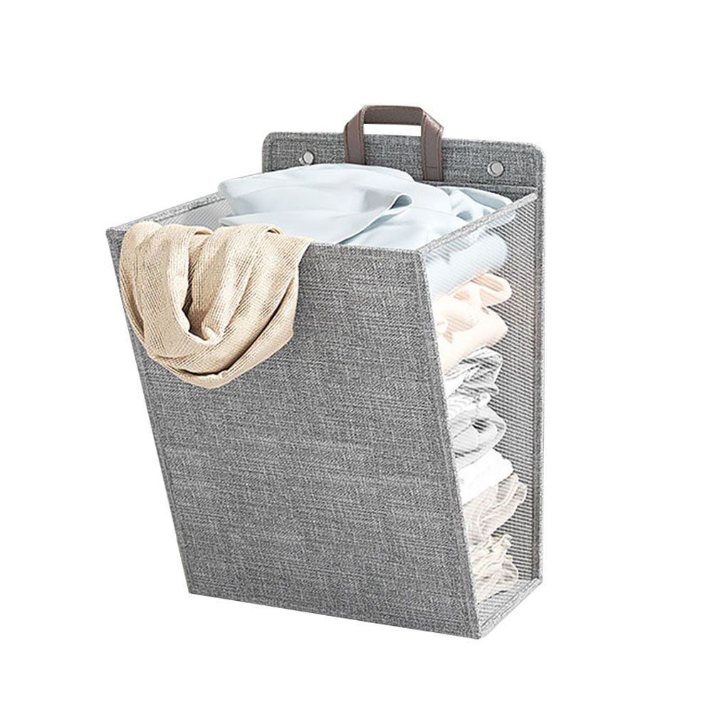 Dirty Clothes Basket Foldable Laundry Storage Basket Bathroom Clothes Household Wall Mounted Storage Basket