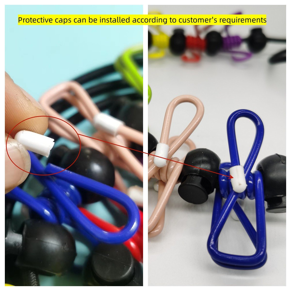 Outdoor color clothesline travel portable Windproof rope with 12 clips