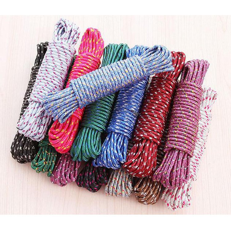 2023 Custom Outdoor Clotheslin Eeyewear Cords Colorful Packaging Nylon Braided Rope