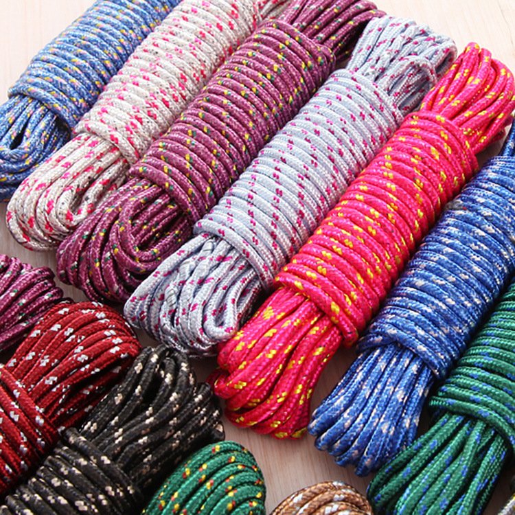2023 Custom Outdoor Clotheslin Eeyewear Cords Colorful Packaging Nylon Braided Rope