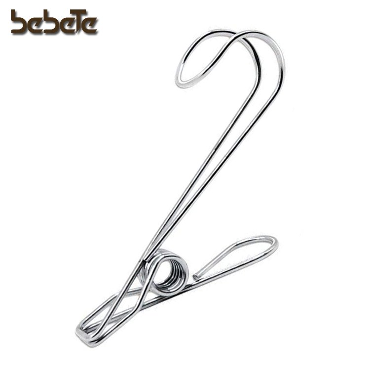 Big Heavy Duty Stainless Steel Wire Clips for Drying on Clothesline Clothespins Hanging Clip Hooks for Home Laundry Office Use