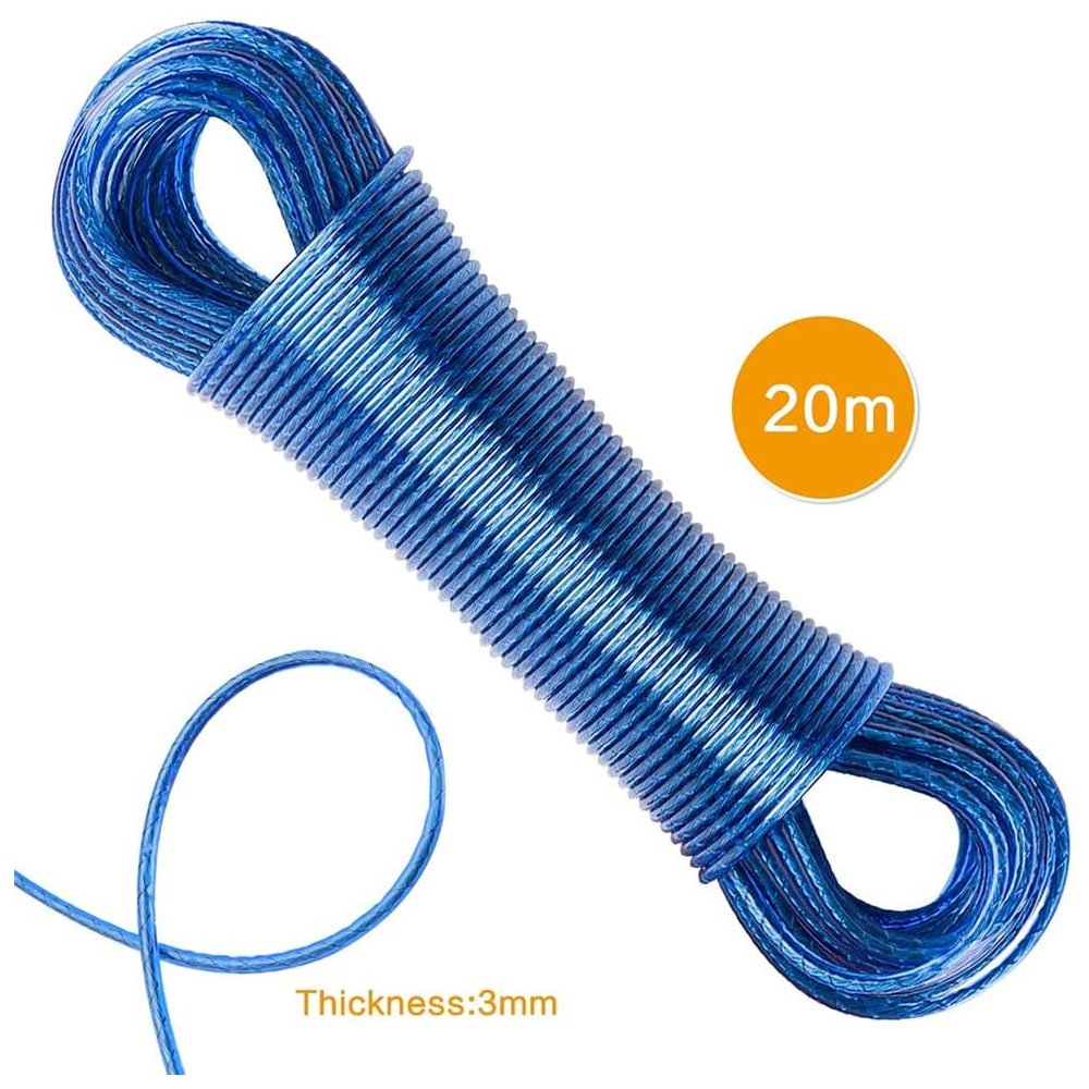 Clothesline Indoor and Outdoor Rainproof and Windproof Steel Wire Clothesline