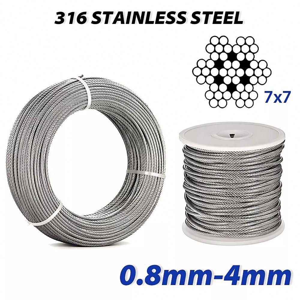 2.5mm Flexible Nylon Coated Stainless Steel Wire Rope To 3.5mm 5mm Black Nylon Coated Gym Cable Steel Wire Rope