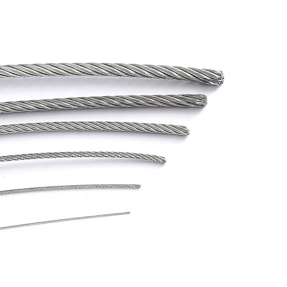 2.5mm Flexible Nylon Coated Stainless Steel Wire Rope To 3.5mm 5mm Black Nylon Coated Gym Cable Steel Wire Rope