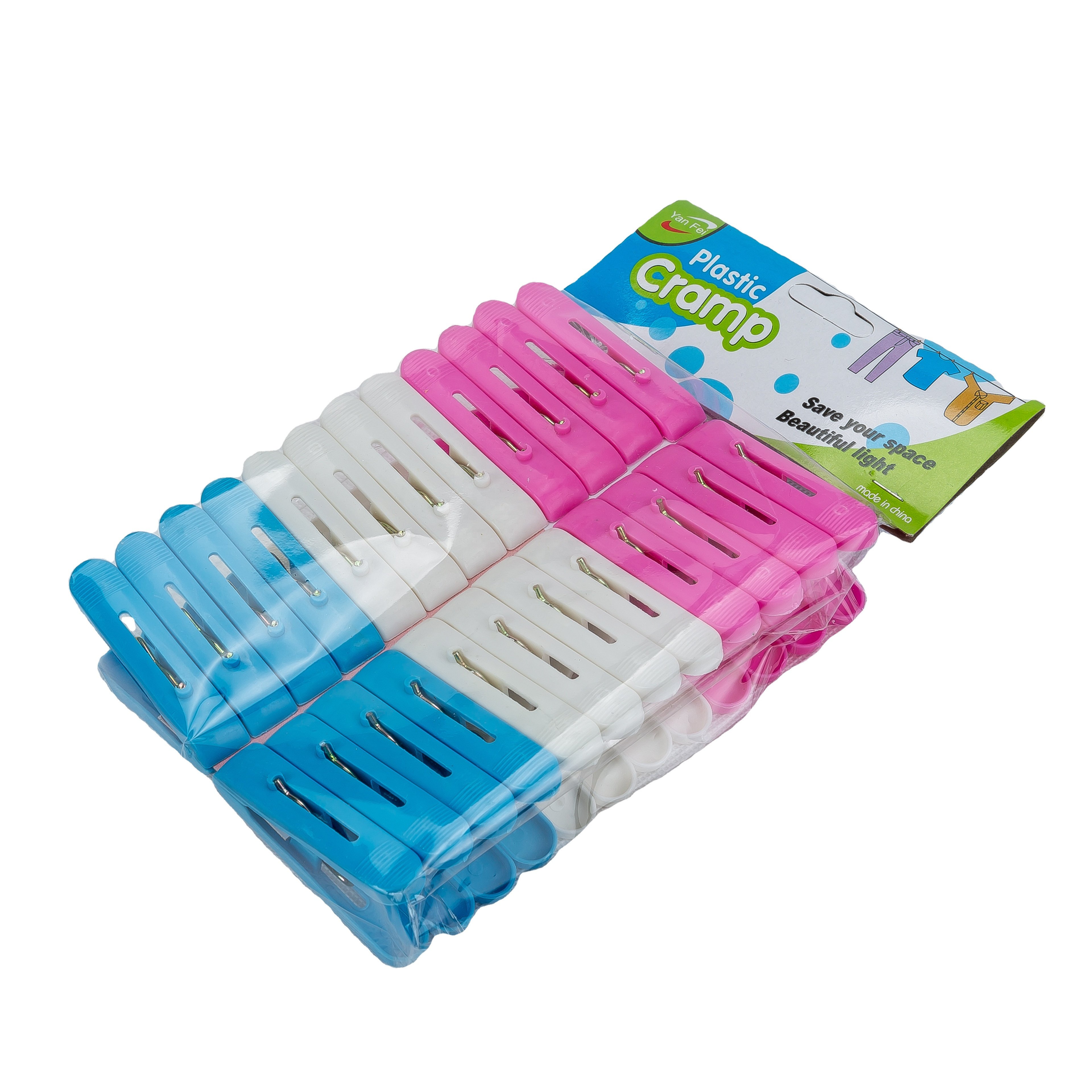 24-Piece Durable Plastic Pegs Multipurpose Colorful Clothespins for Windbreaker Bag Shoes-Use with Confidence!