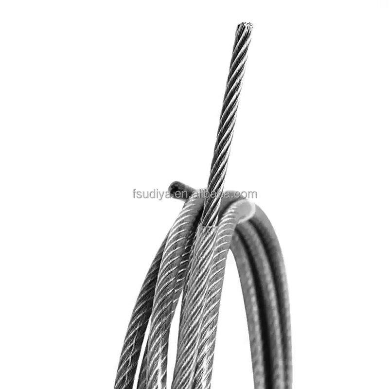 Hot product 7*19 8-10mm 304 PVC coated stainless steel wire cable