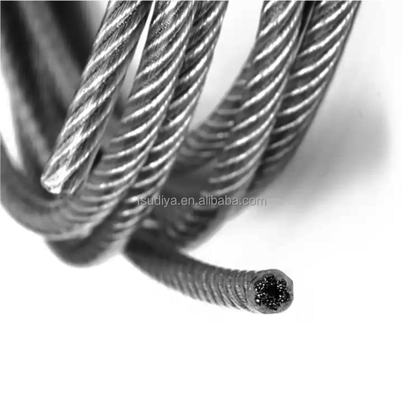 Hot product 7*19 8-10mm 304 PVC coated stainless steel wire cable
