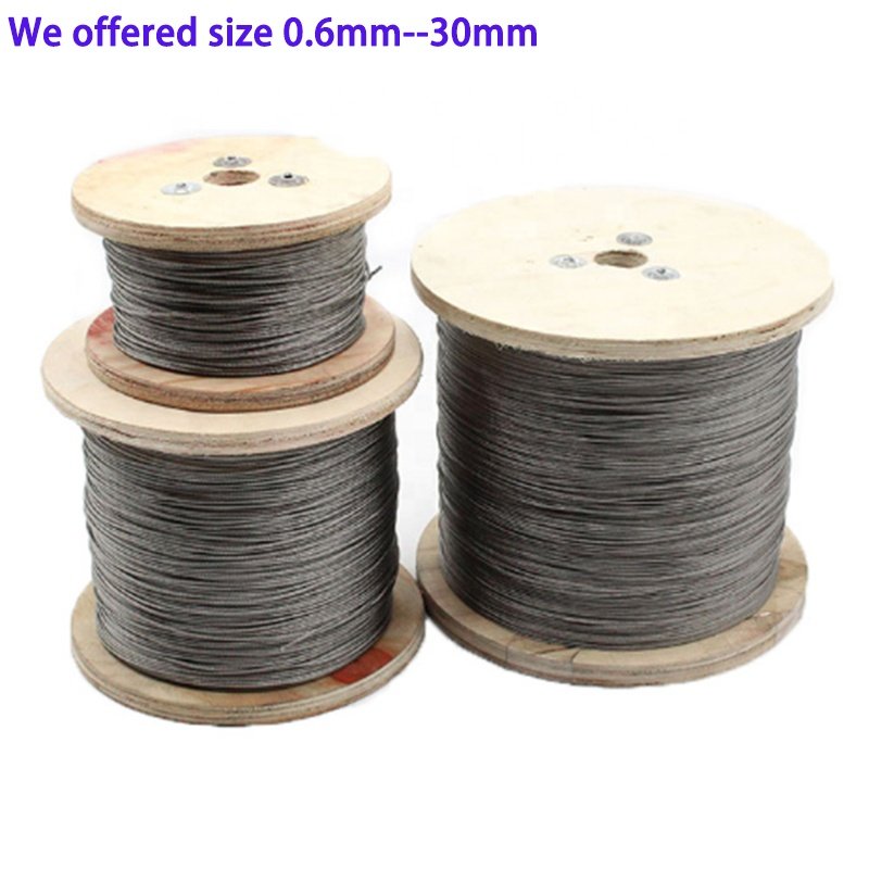 Direct Factory Custom Building Rigging Hardware Best Whole Selling Stainless Steel Wire Rope