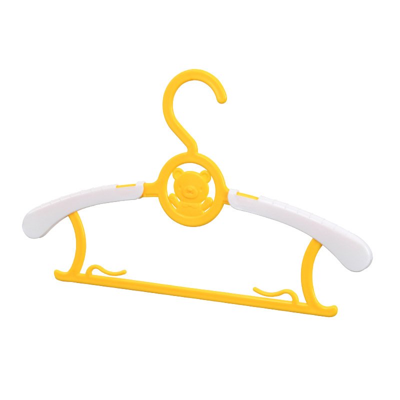 Wholesale Retail Retractable Clotheslines Baby Hanger Children Clothes Drying Cartoon Design Hangers Or Kids Dress Display