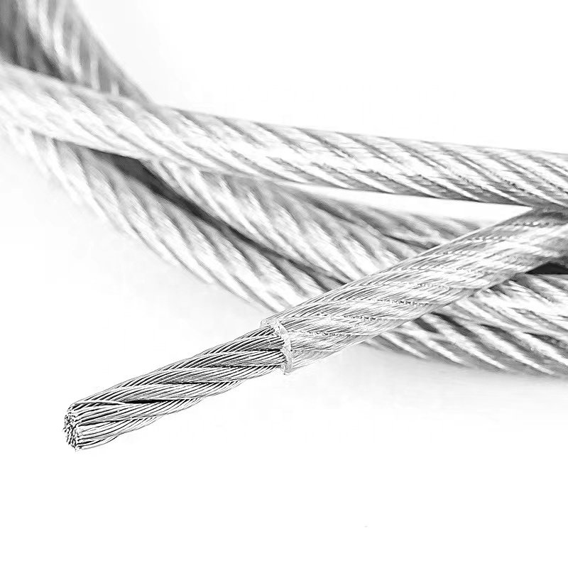 vinyl coated clothesline 7x7 galvanized steel cord 3/16'