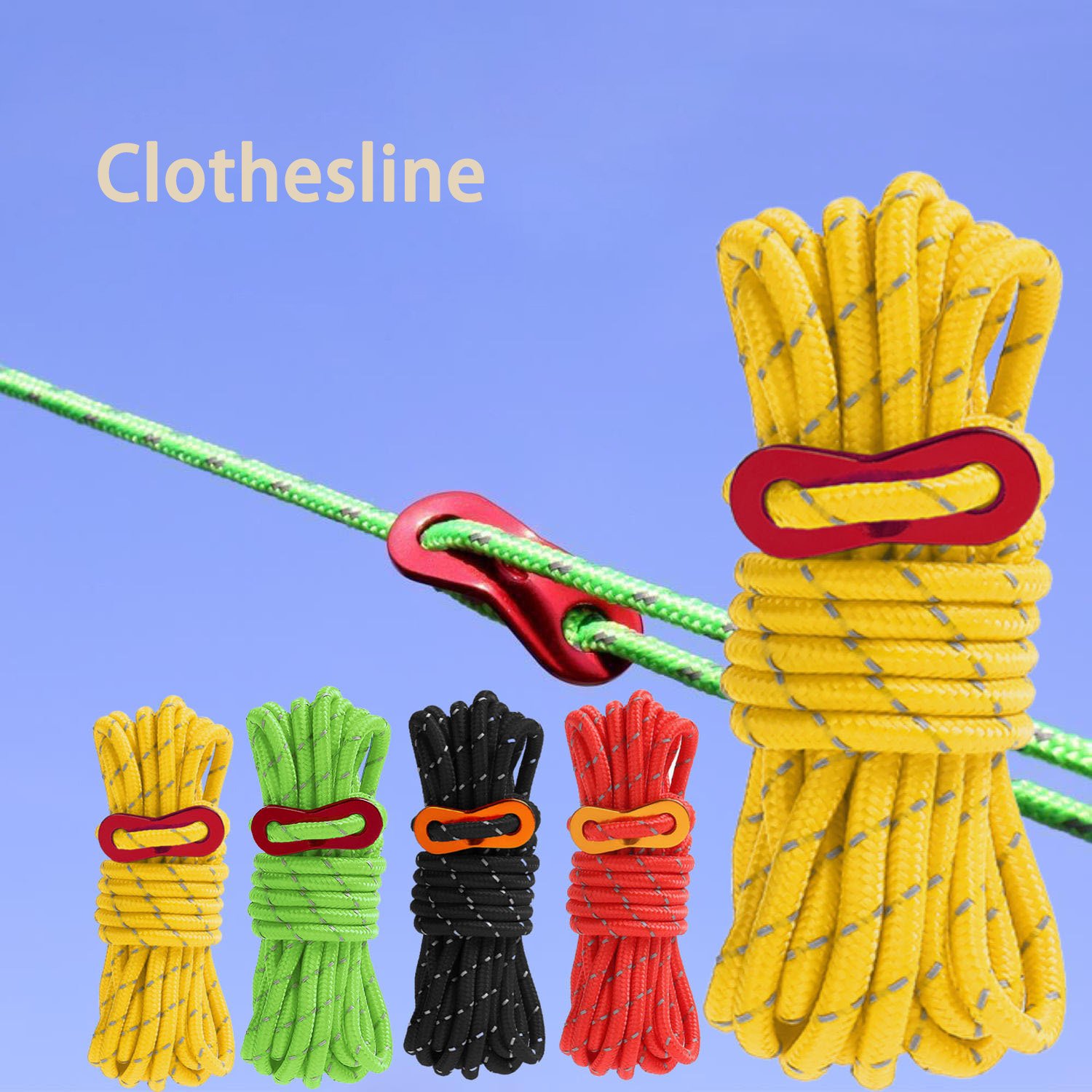 2024 High Quality 4m Clothes Hanging Line Household Wall Portable Retractable Best Folding Indoor Outdoor Travel Clothesline