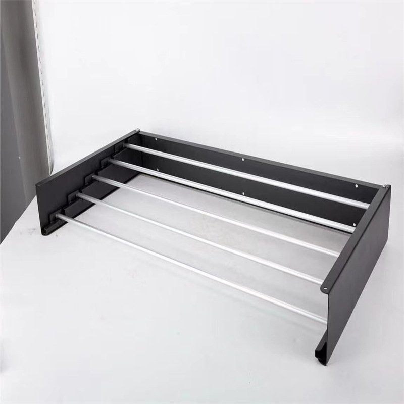 OWNSWING Wall Mounted Folding Iron Clothes Drying Rack Foldable Clothes Airer Coat Rail Space Saving Dryer Rack