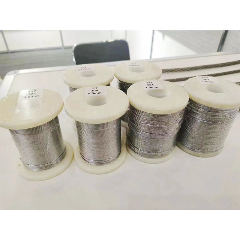 Hardware items hardware product 7*7 7*19 1*7 1*19 7*37 stainless steel wire rope