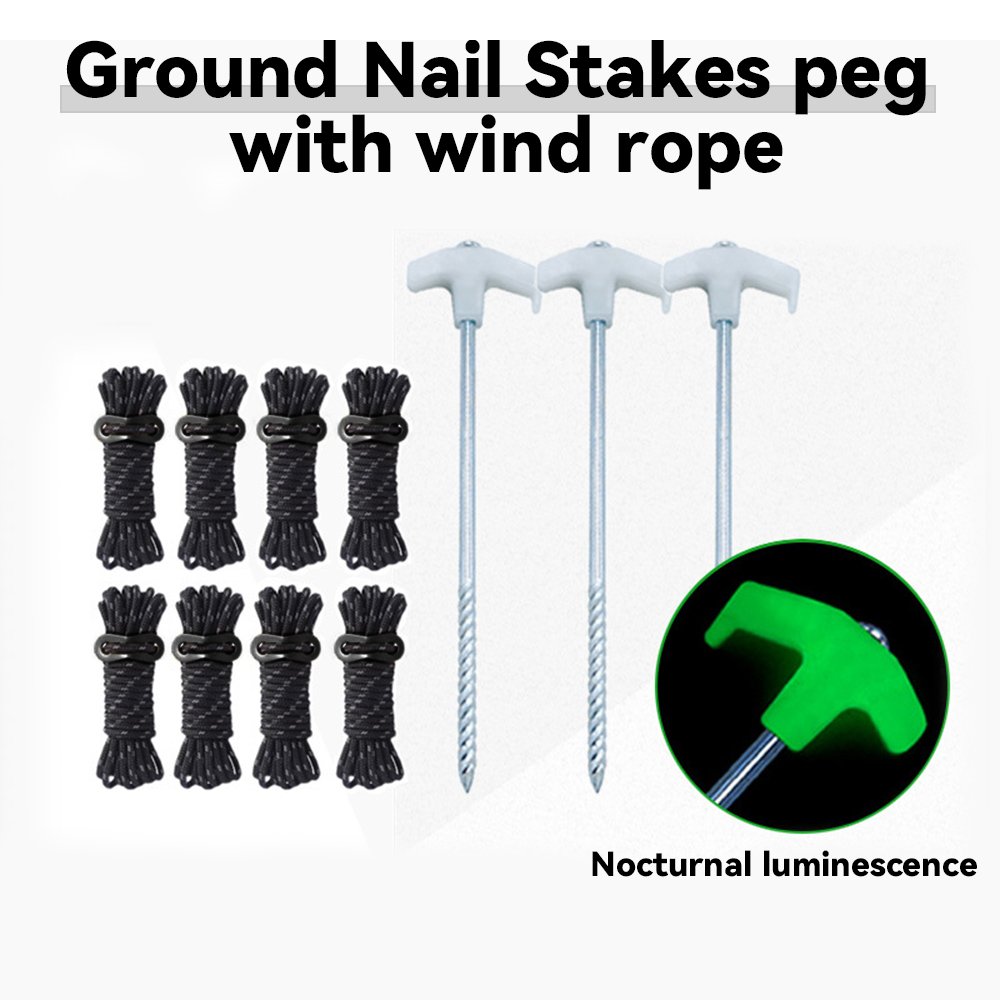 hot sale 4mm guy rope outdoor canopy reflective cord set tents clotheslines tent guyline outdoor camping Windproof rope