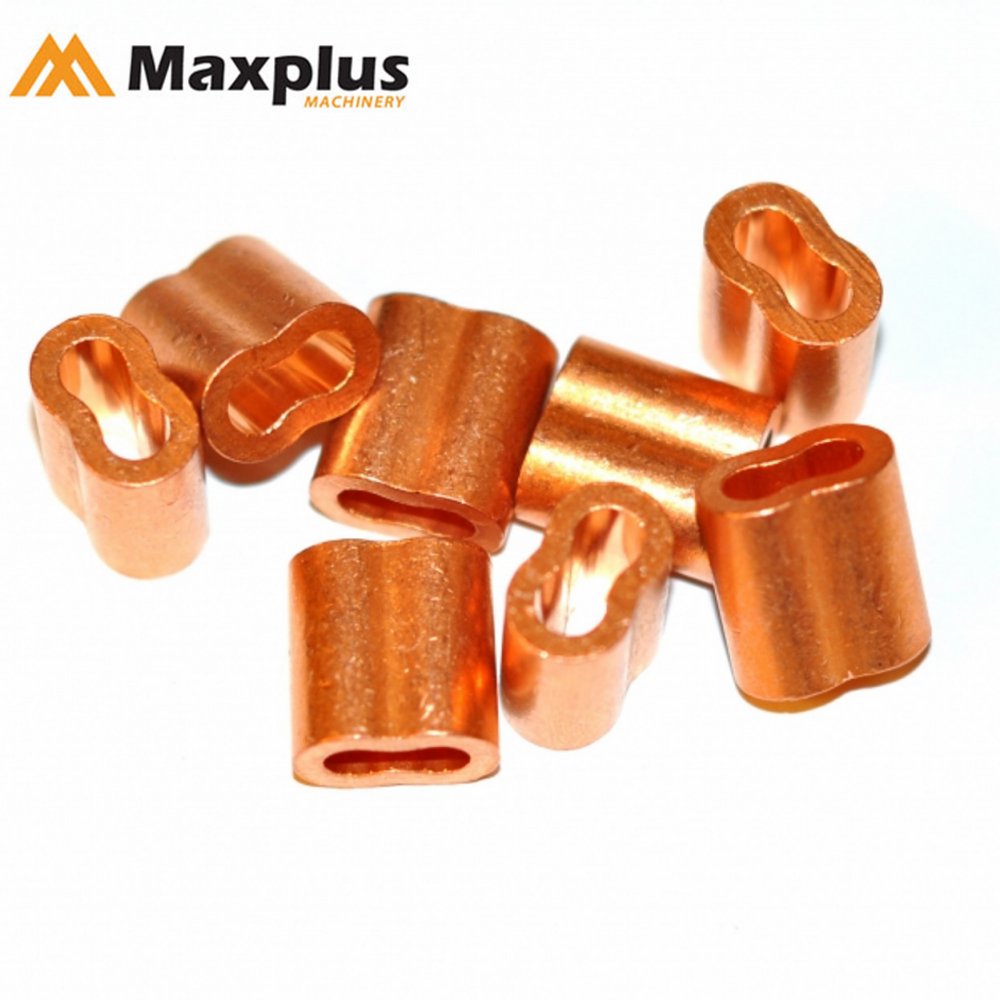 Factory Supply 8-figure double Hole Pressed Wire Rope Aluminum Oval Sleeve Ferrules