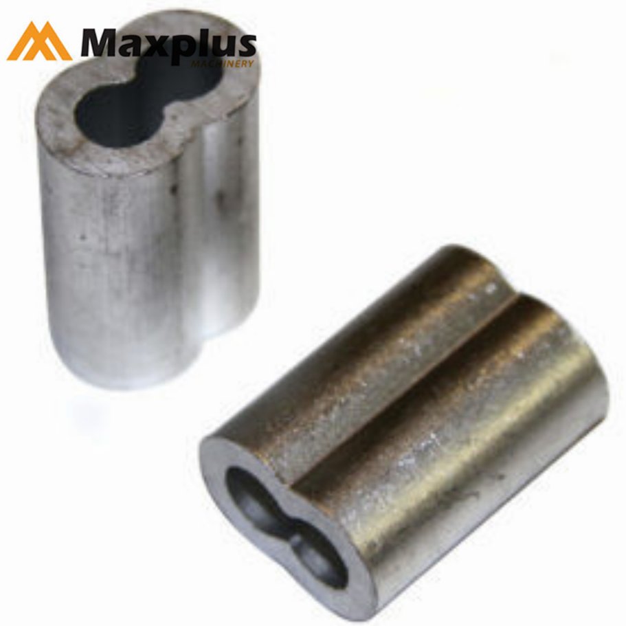 Factory Supply 8-figure double Hole Pressed Wire Rope Aluminum Oval Sleeve Ferrules