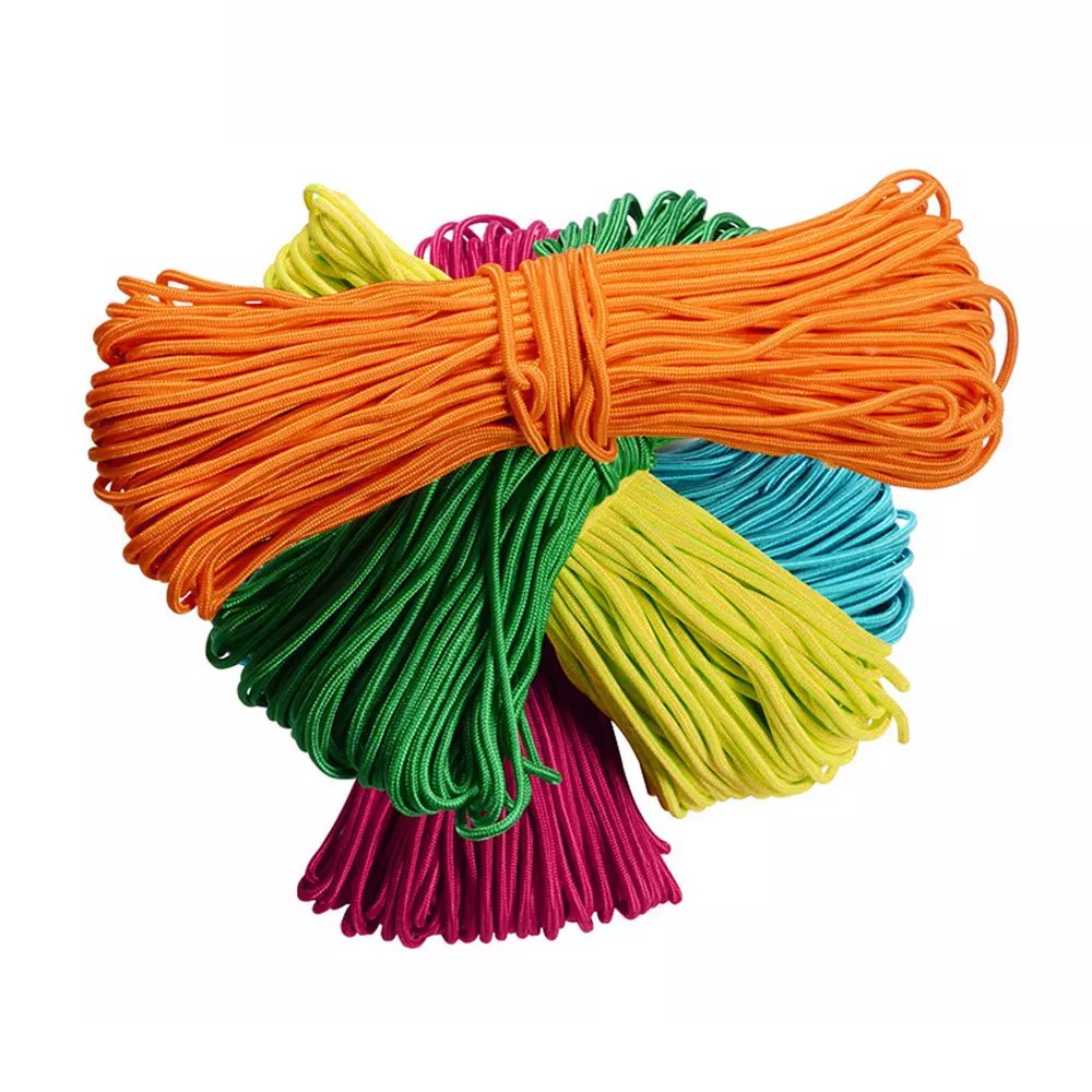 Color Custom Outdoor Binding Handle Clothesline Round Packing Tent Woven 10mm 6mm Braided Polyester PP Nylon Cord Leash Rope
