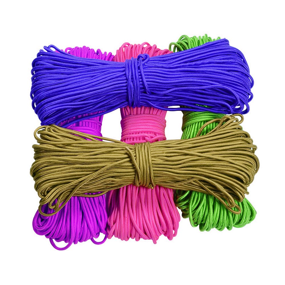 Color Custom Outdoor Binding Handle Clothesline Round Packing Tent Woven 10mm 6mm Braided Polyester PP Nylon Cord Leash Rope
