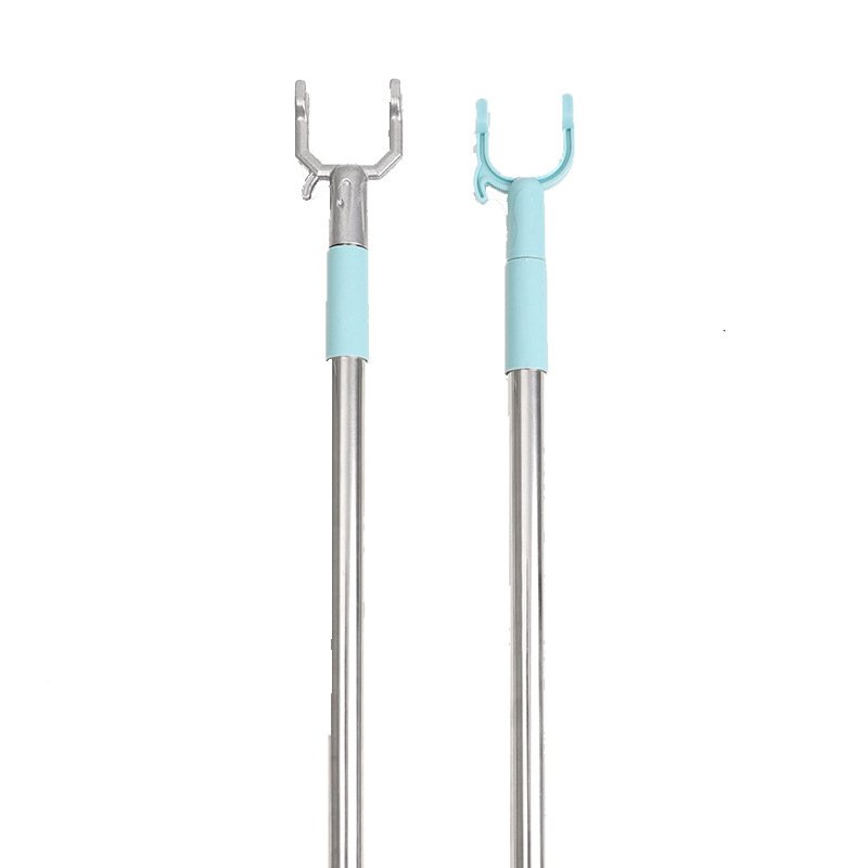 Factory Wholesale Aluminum Alloy Length Free Adjustable Retractable Clothes Prop Drying Pole