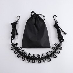 Black retractable clothesline