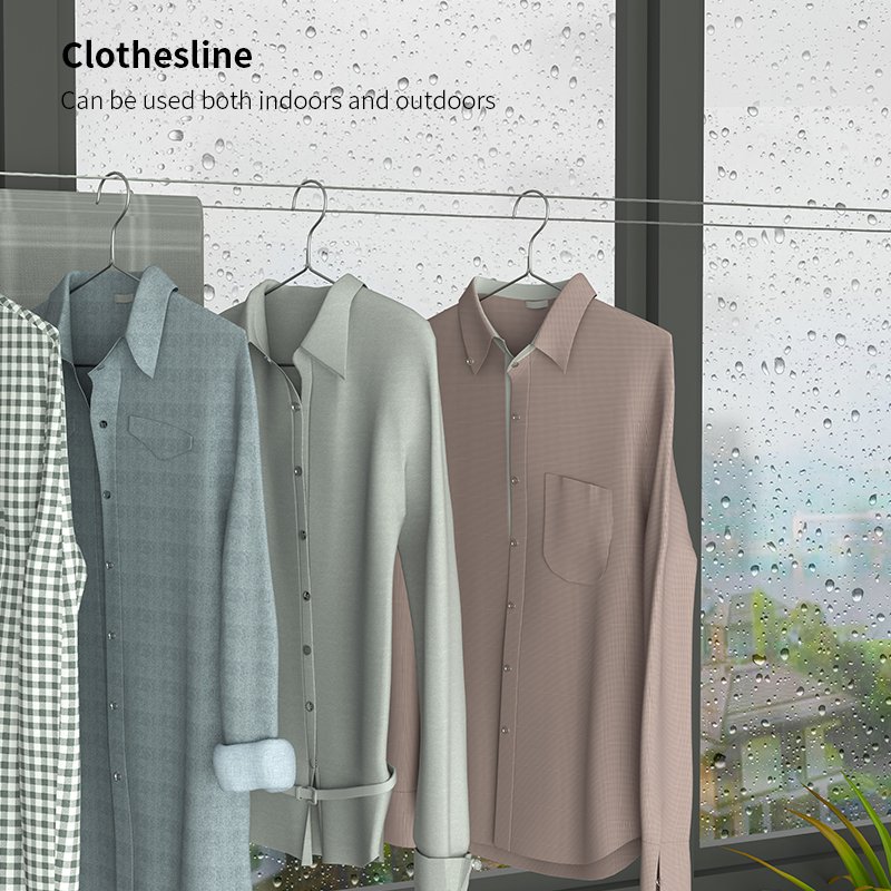 Clothesline Retractable Clothesline Adjustable Drying Line for Cloth Laundry Drying Racks
