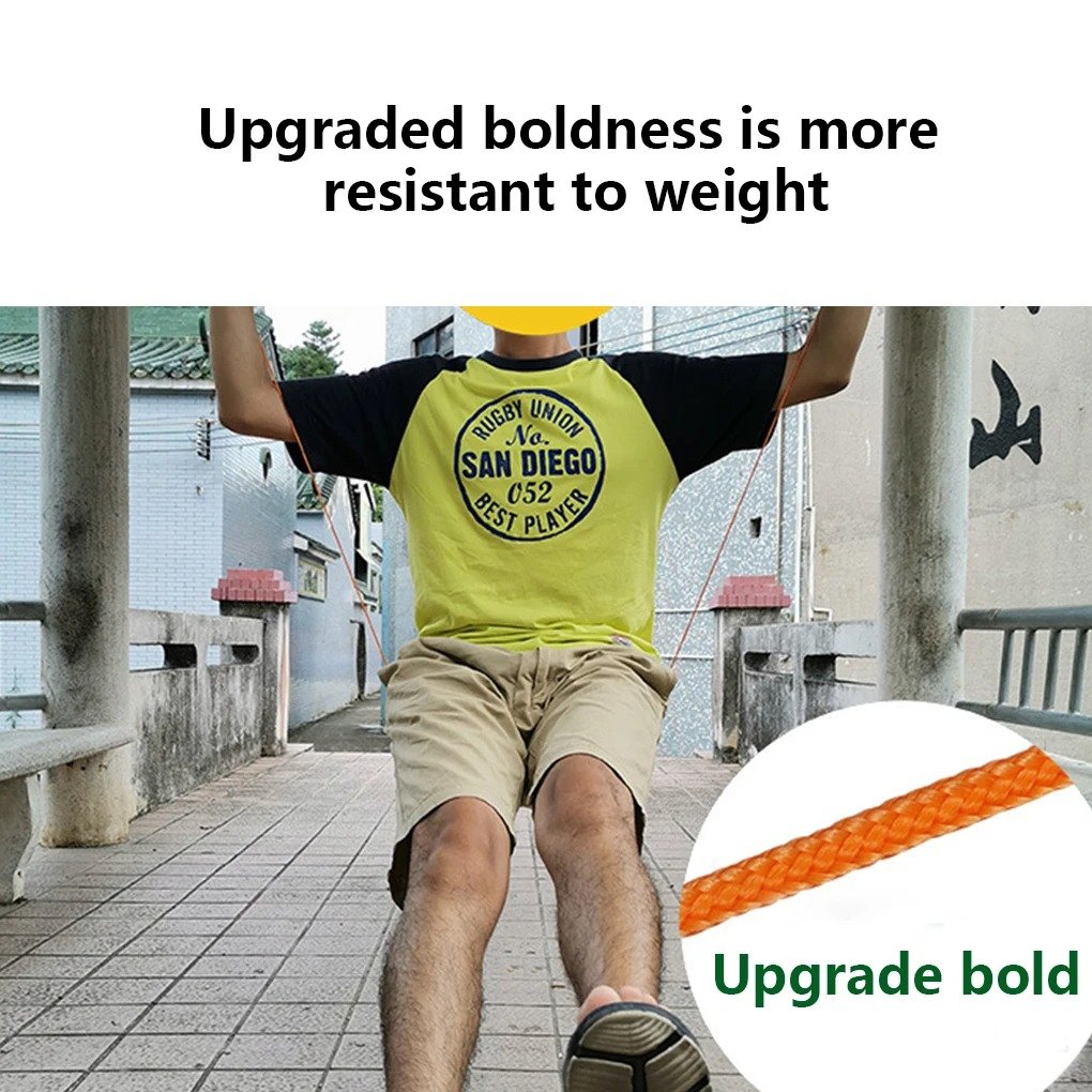 Clothesline Laundry Drying Rope Outdoor Clothes Line Windproof Anti-slip Retractable Cord for Hotel Camping