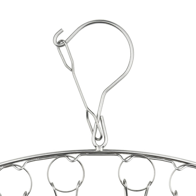 Hot Sale 201 Stainless Steel Portable Multifunctional Drying Rack Clips Metal Underwear Bra Drying Rack With Clips