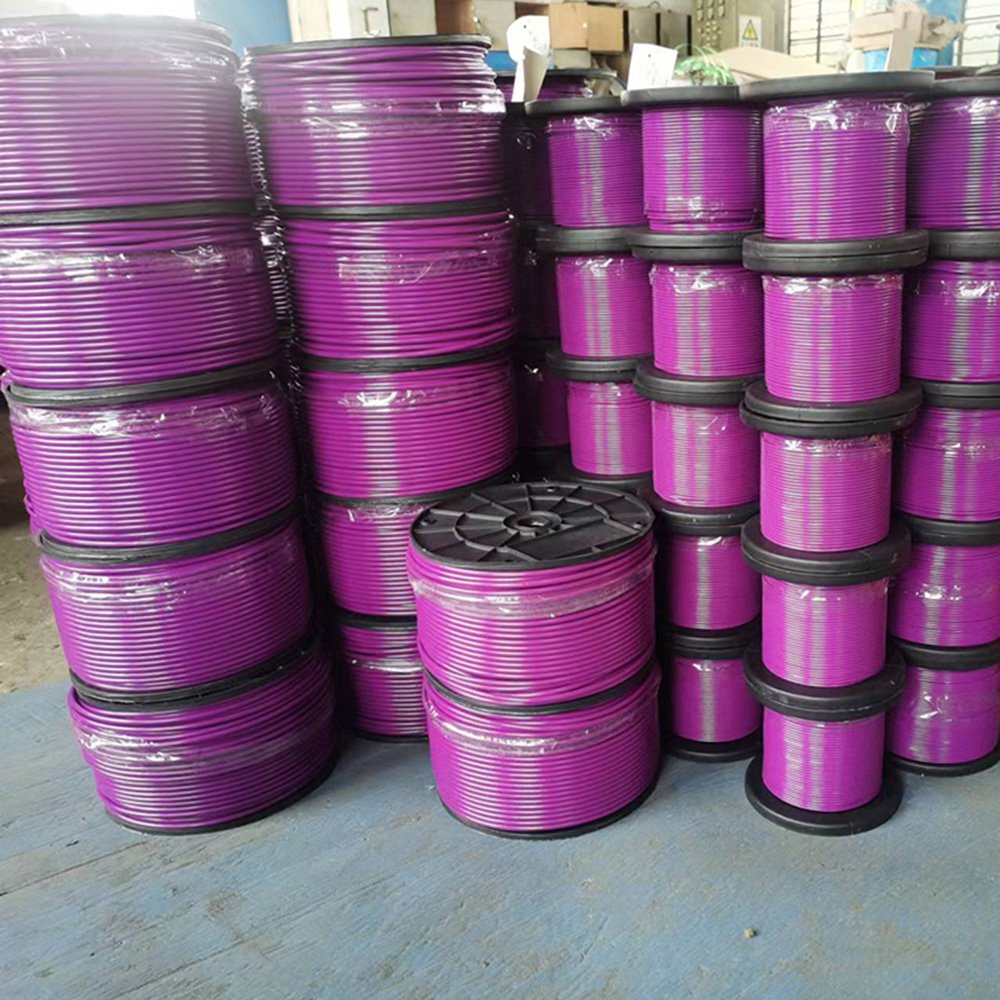 1/8"-3/16" Wire Rope 7x7 / 7x19 Vinyl Coated Aircraft Cables Galvanized Steel Cable Rope PVC Coated Steel Wire Cable