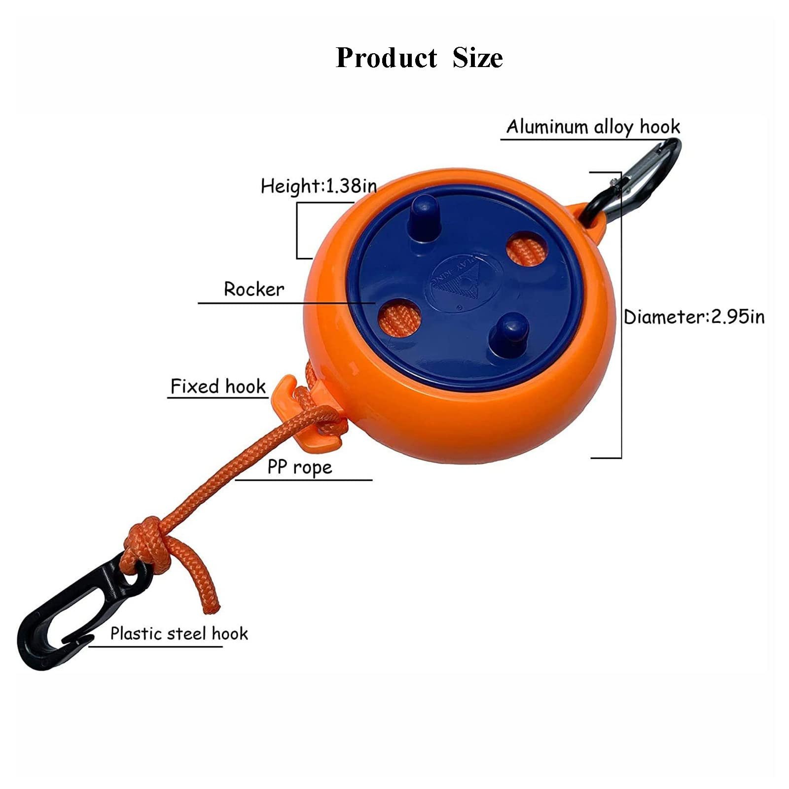 Kongbo Retractable Camping Paracord Clothesline Adjustable Travel Laundry Rope Heavy Duty Washing Line