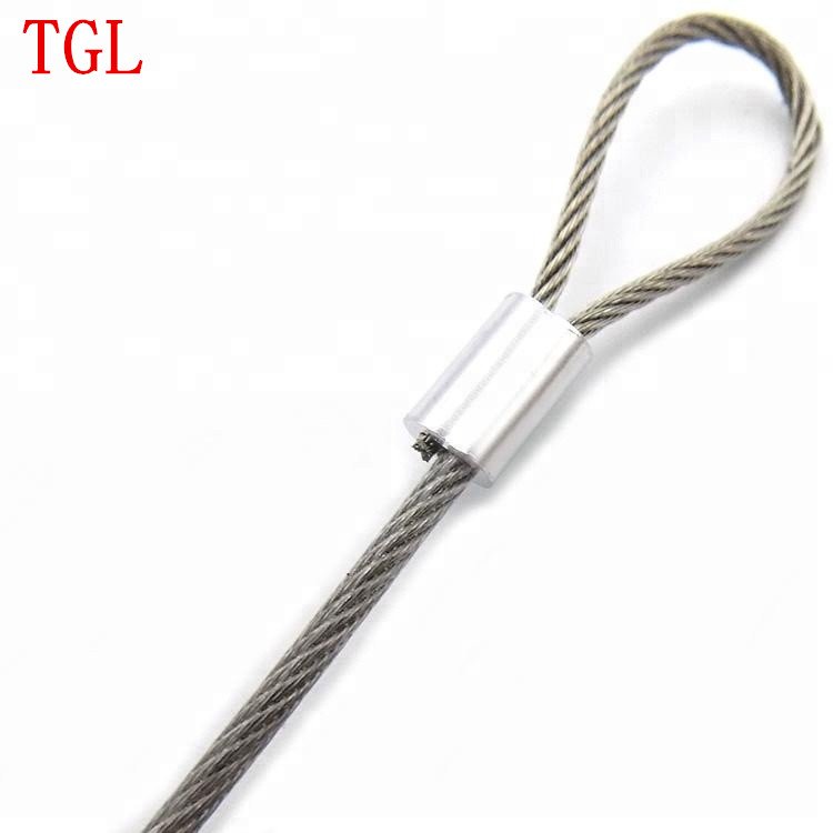 (PVC)1.5/2,7X7 304 stainless steel wire rope with PVC coating softer fishing coated cable clothesline traction rope