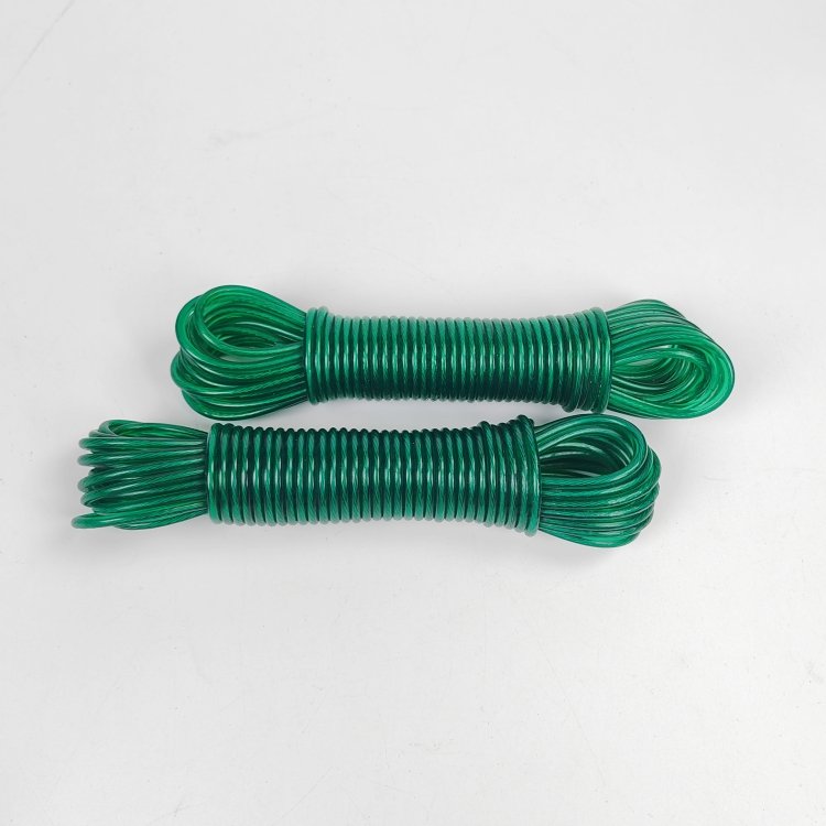 PVC Wash Line PVC Coated Wire Clothesline Rope