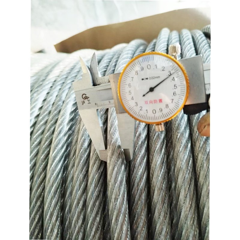 Clear PVC coating stainless steel wire rope 9.5mm to 12mm with non-meganetic