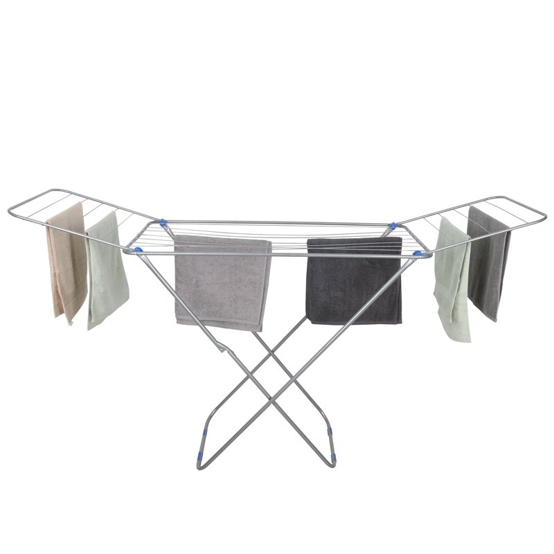 Heavy Duty Metal Clothes Dryer Rack Indoor Outdoor Portable Folding Cloth Drying Rack Laundry Stand Clothes Airer