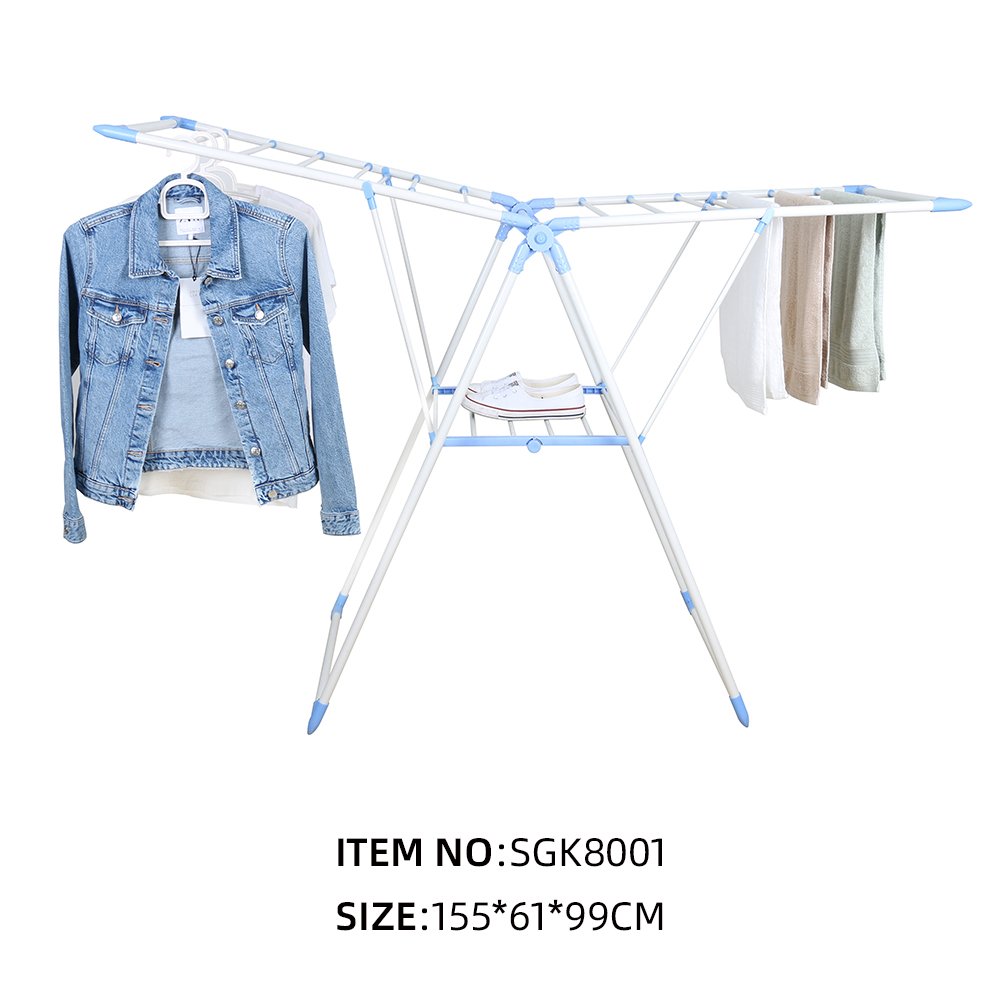 Heavy Duty Metal Clothes Dryer Rack Indoor Outdoor Portable Folding Cloth Drying Rack Laundry Stand Clothes Airer