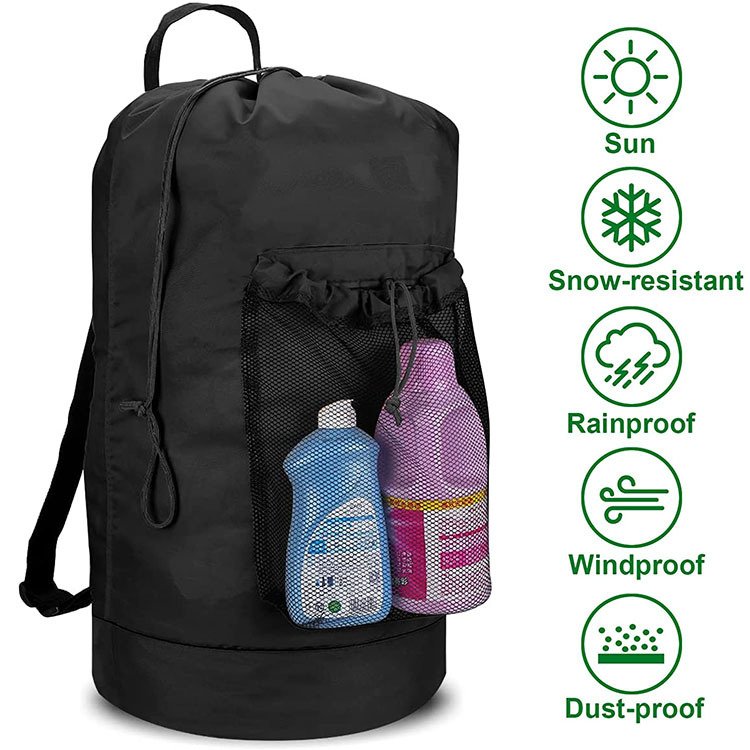 Wholesale Portable Drawstring Peg Bag Laundry Clothes Peg Bag Dust-Proof Hanging Clothesline Peg Laundry Bag