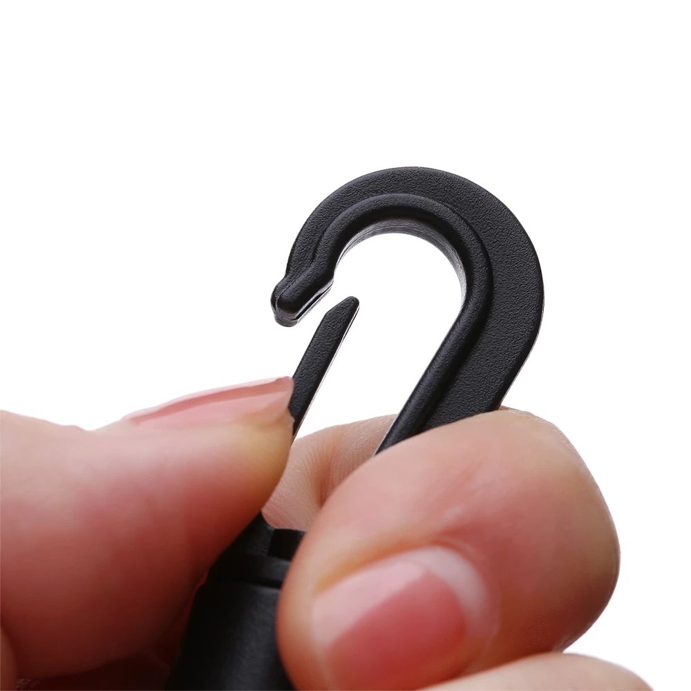 Plastic Bungee Shock Tie Cord Ends Rope Buckles Safe Lock Kayak Fishing Canoe Clothesline Hooks POM Snap Hook Clip
