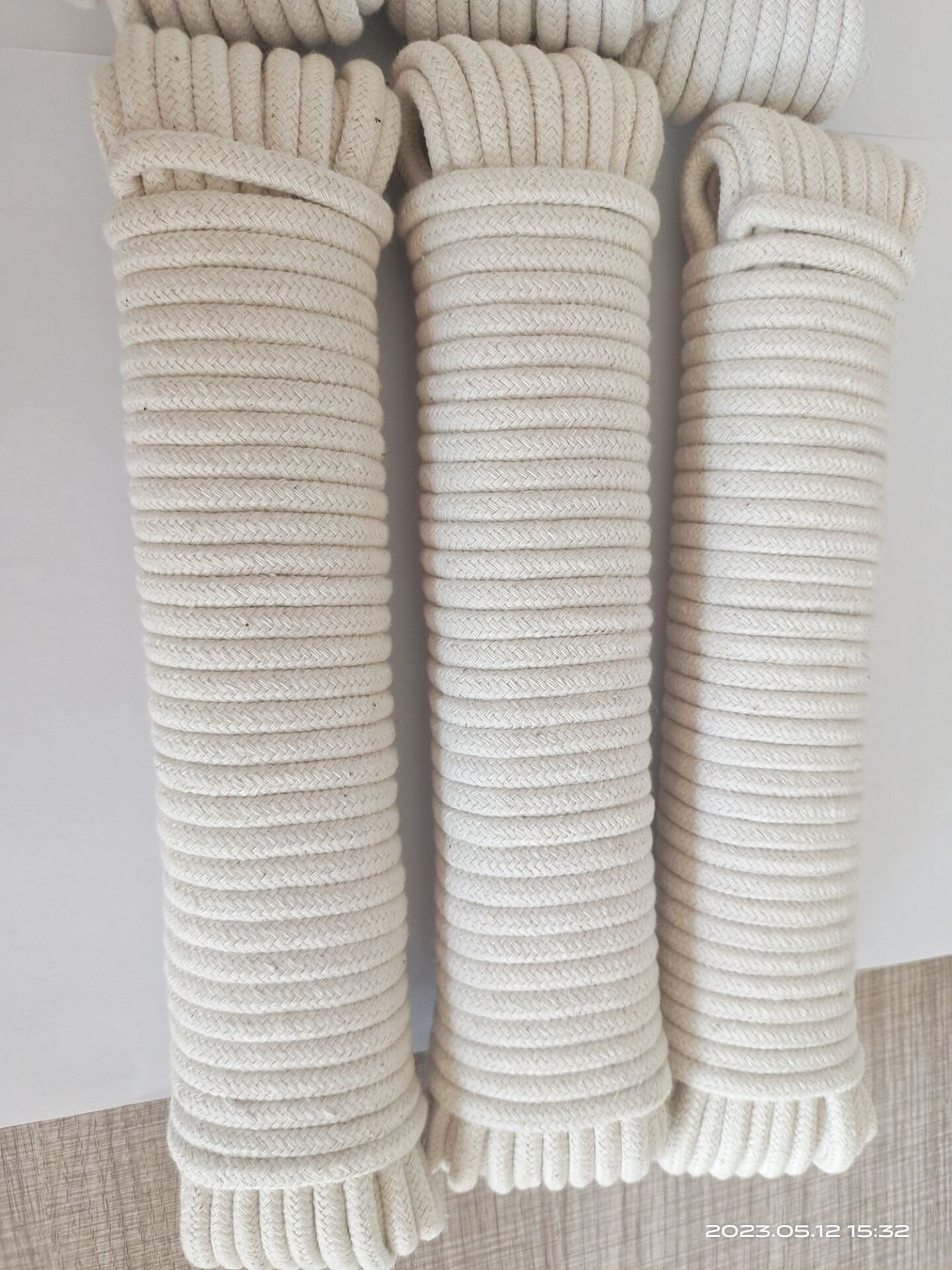 1/4 Inch 100ft Cotton Clothesline Polypropylene Core Reinforced Packaging Rope
